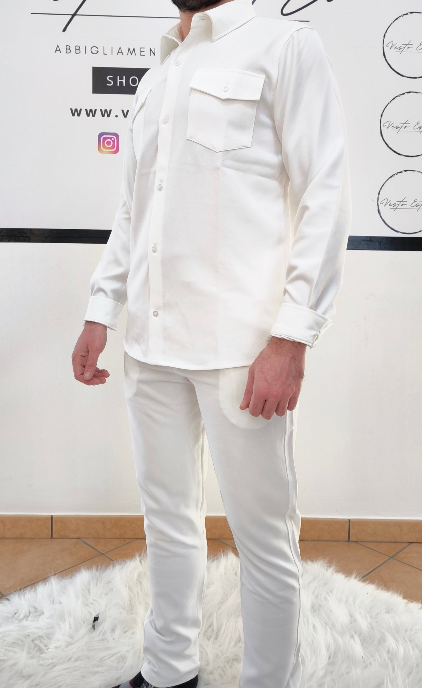 Pantalone 100 cotone regular fit