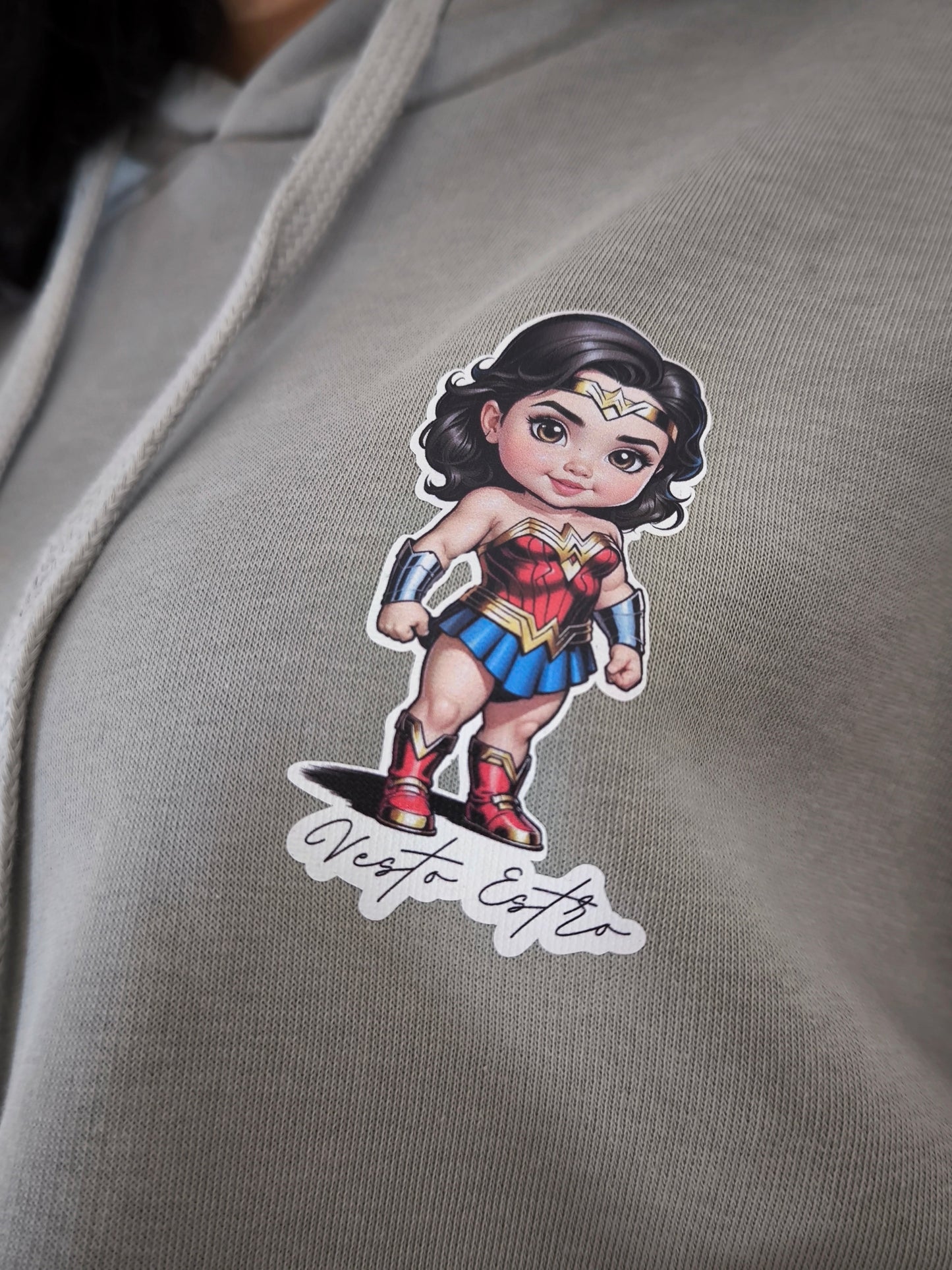 Tuta felpata oversize Baby WonderWoman