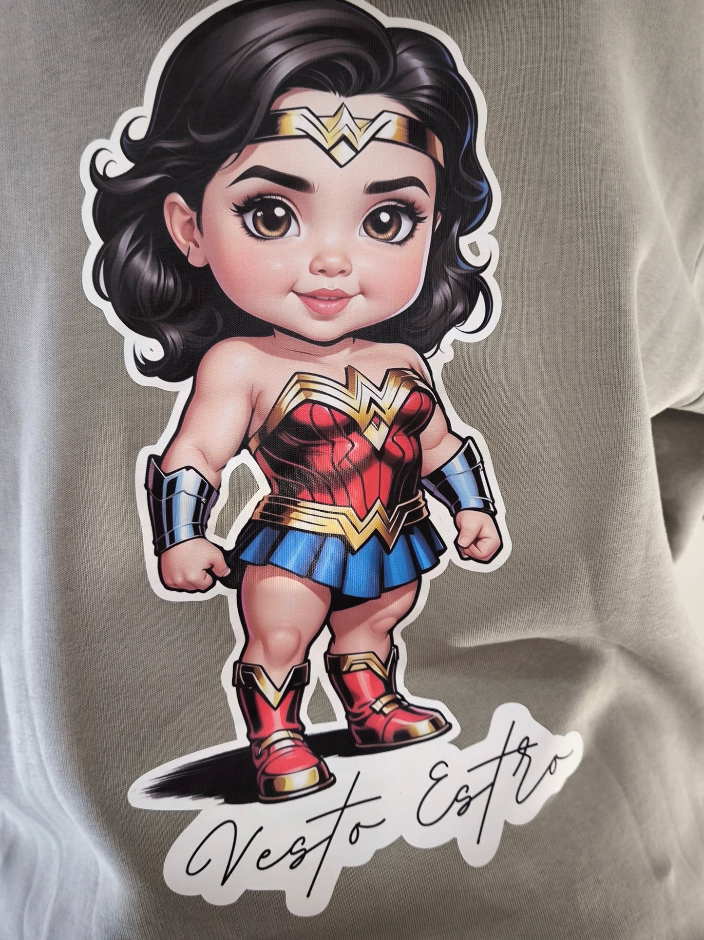 Tuta felpata oversize Baby WonderWoman