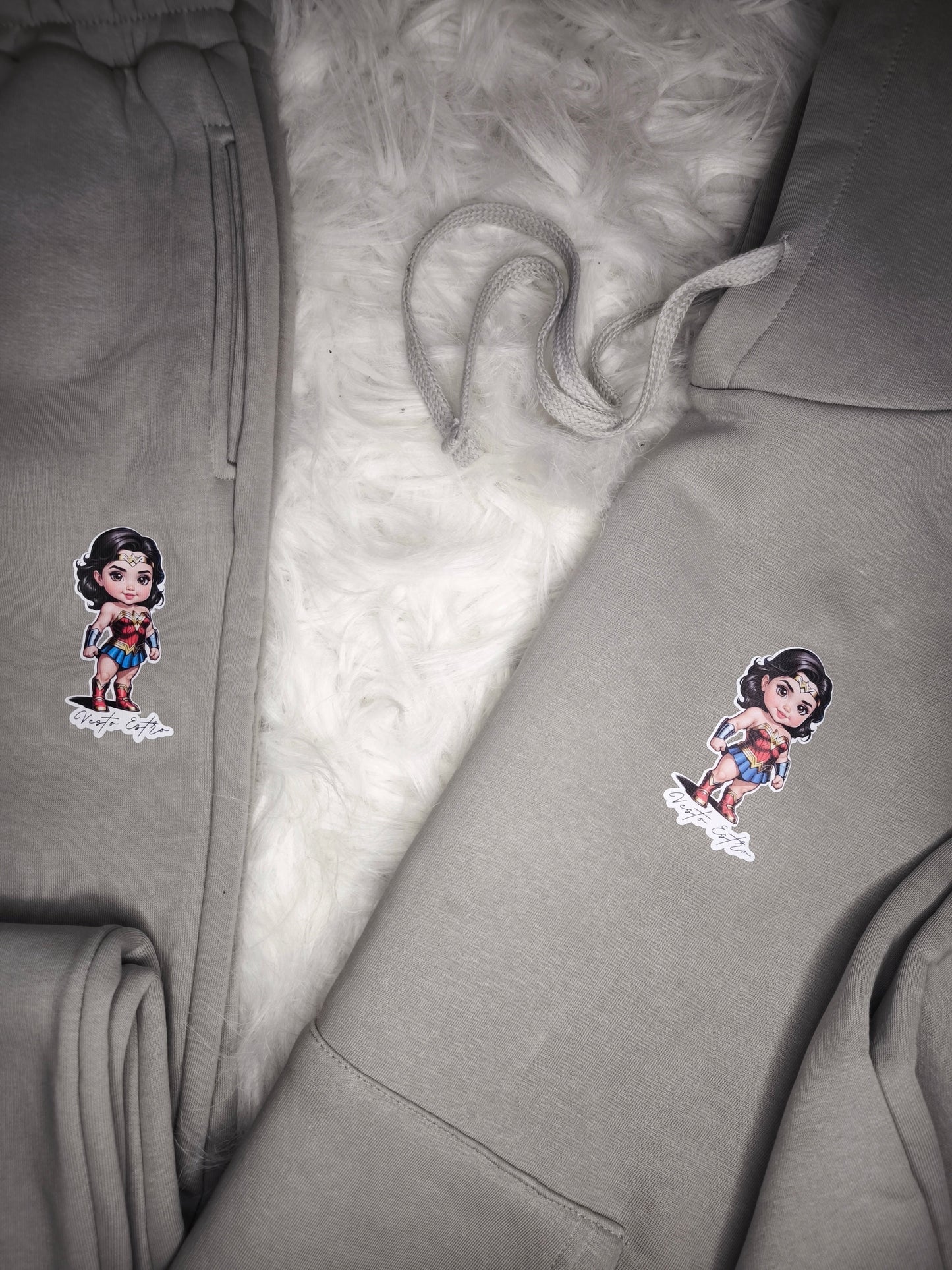 Tuta felpata oversize Baby WonderWoman