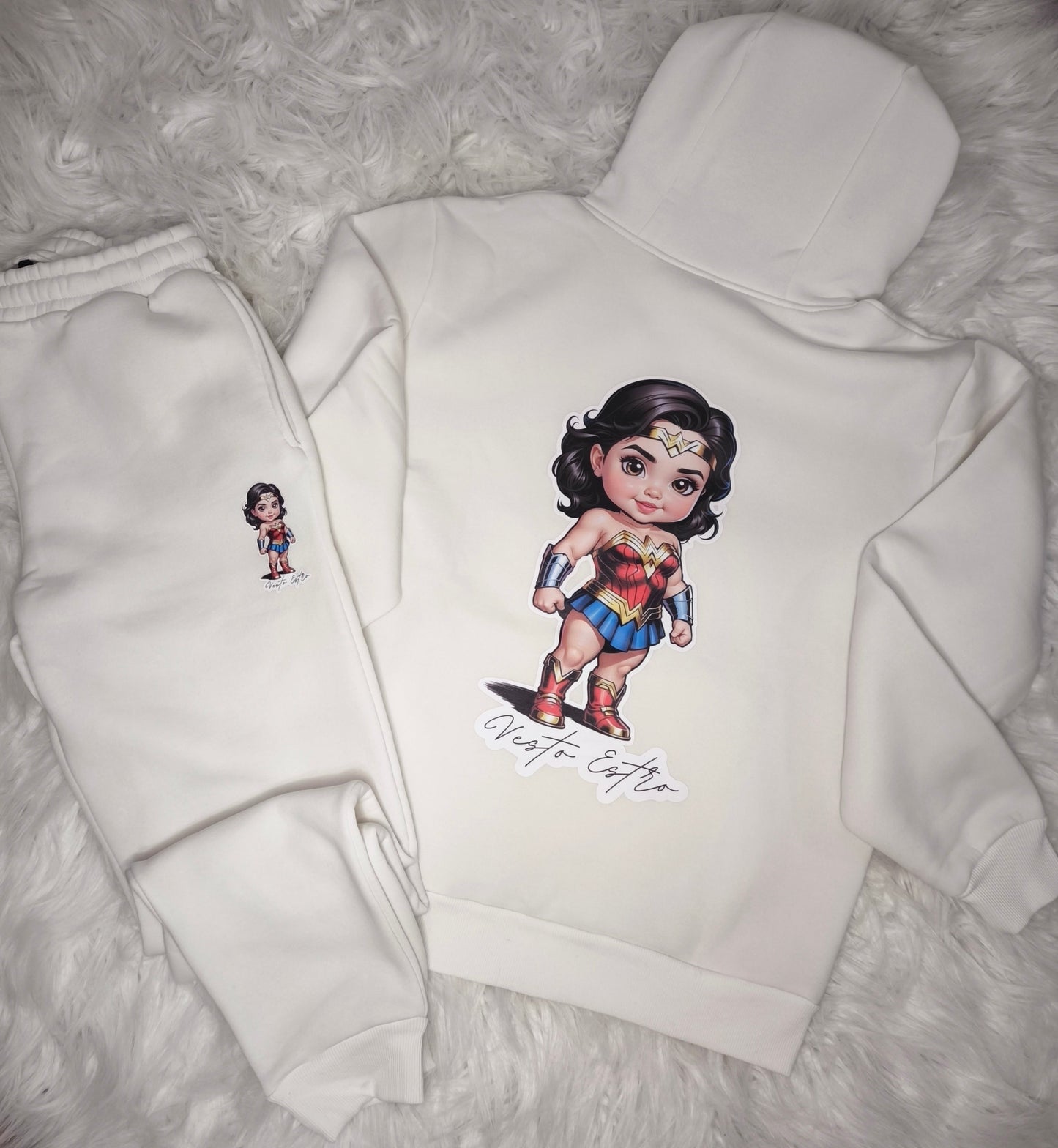 Tuta felpata oversize Baby WonderWoman
