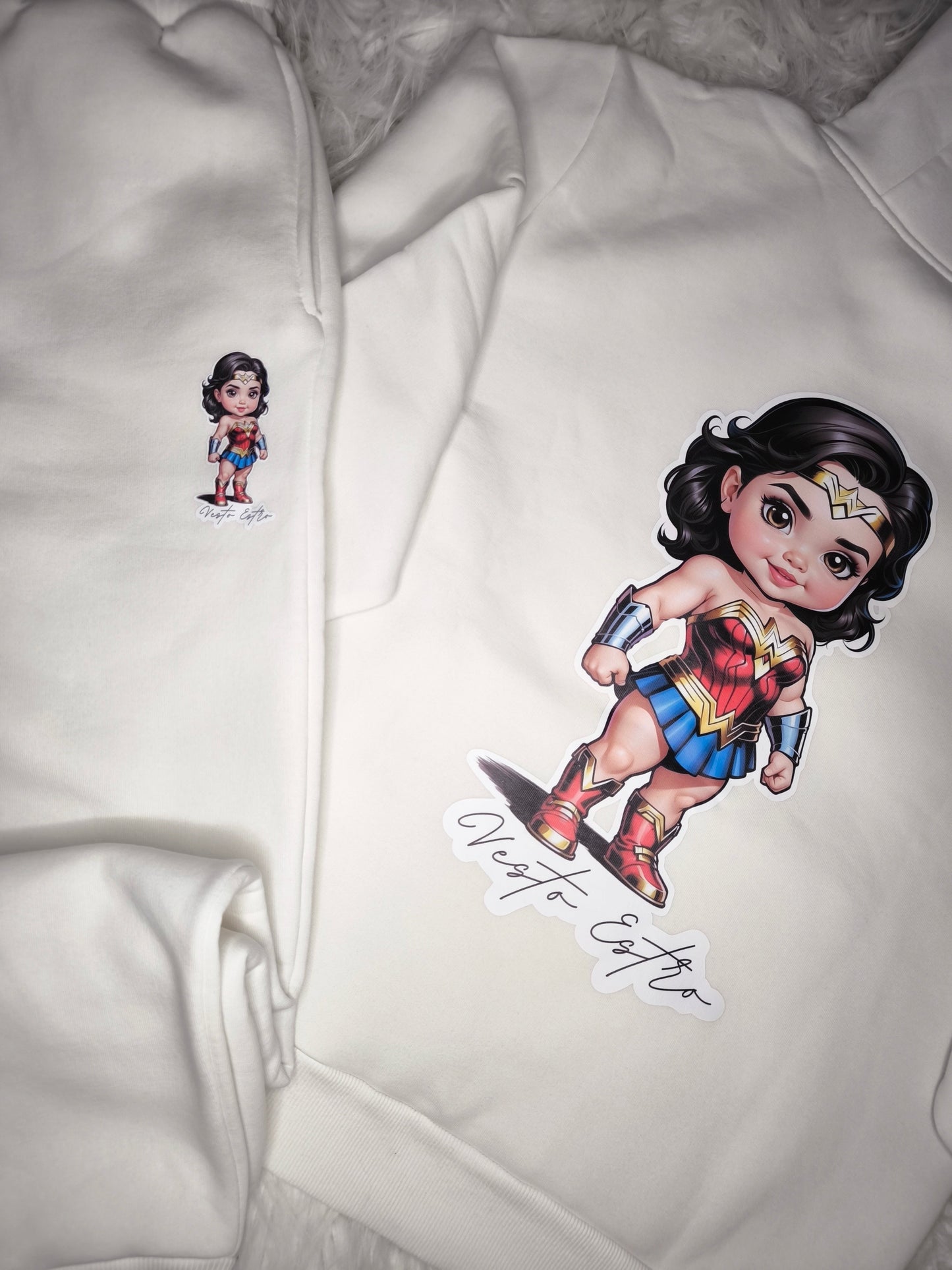 Tuta felpata oversize Baby WonderWoman