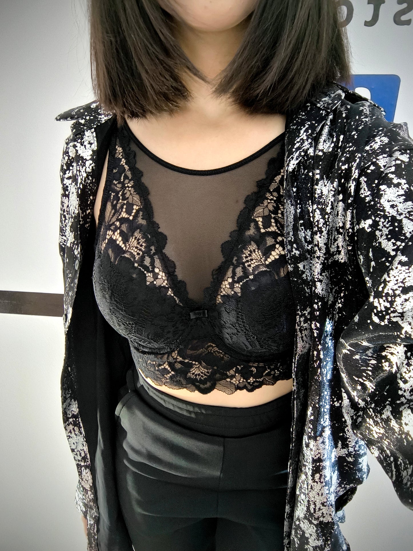 Top Bra star taglia 2 nero