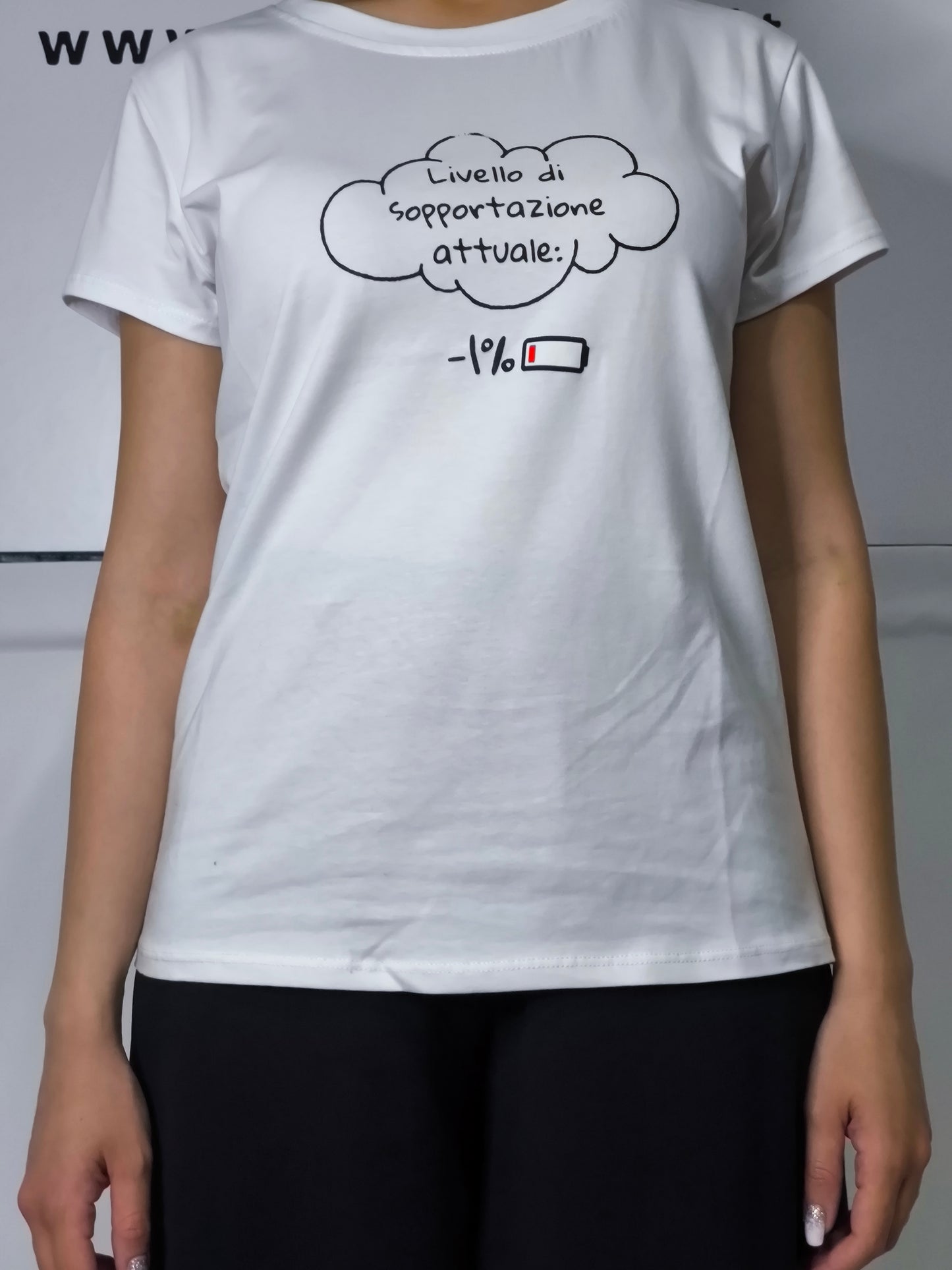 T-shirt Livello di sopportazione attuale -1%