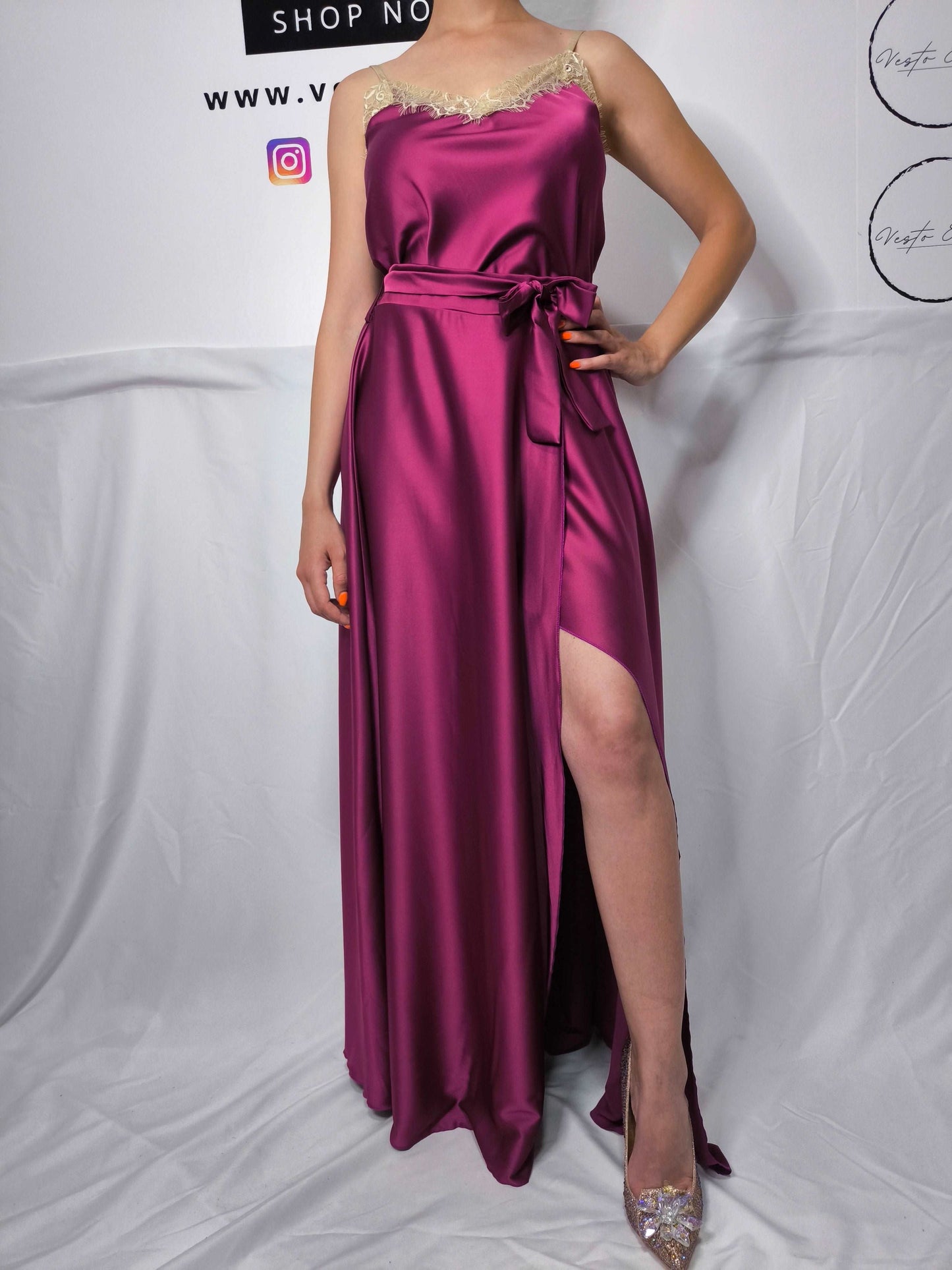 Canottiera con pizzo