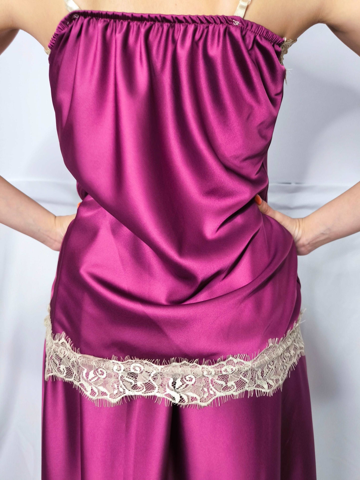 Canottiera con pizzo