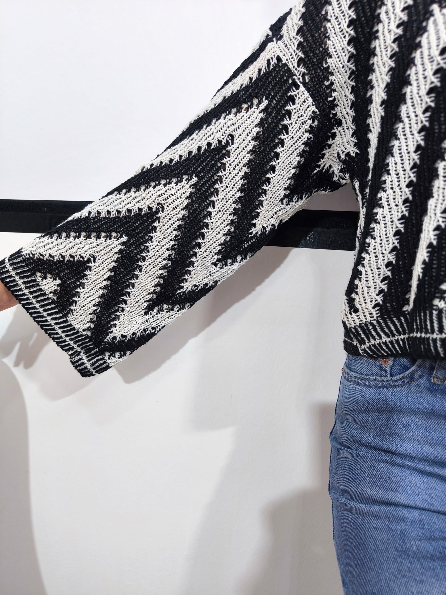 Maglia oversize traforata