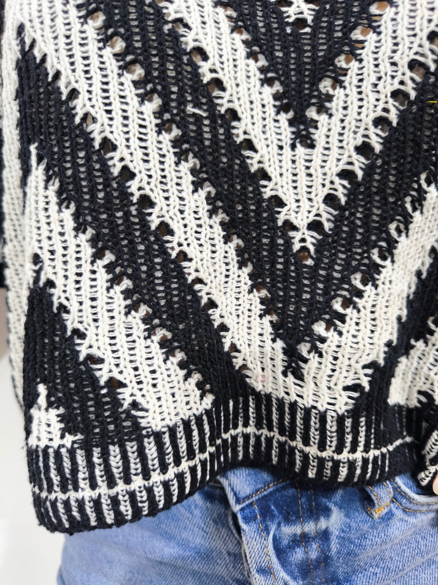 Maglia oversize traforata