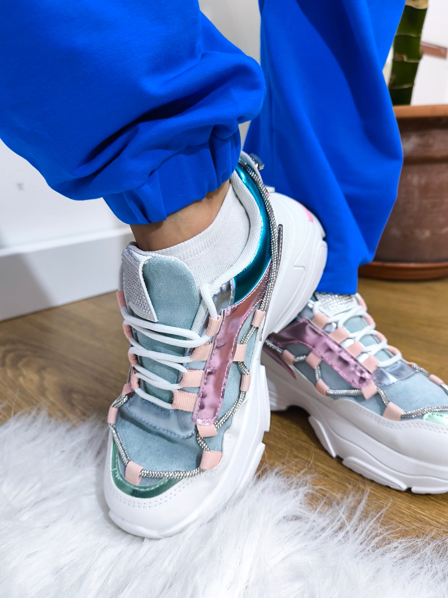 Tuta "Cuore Glam" in cotone organico