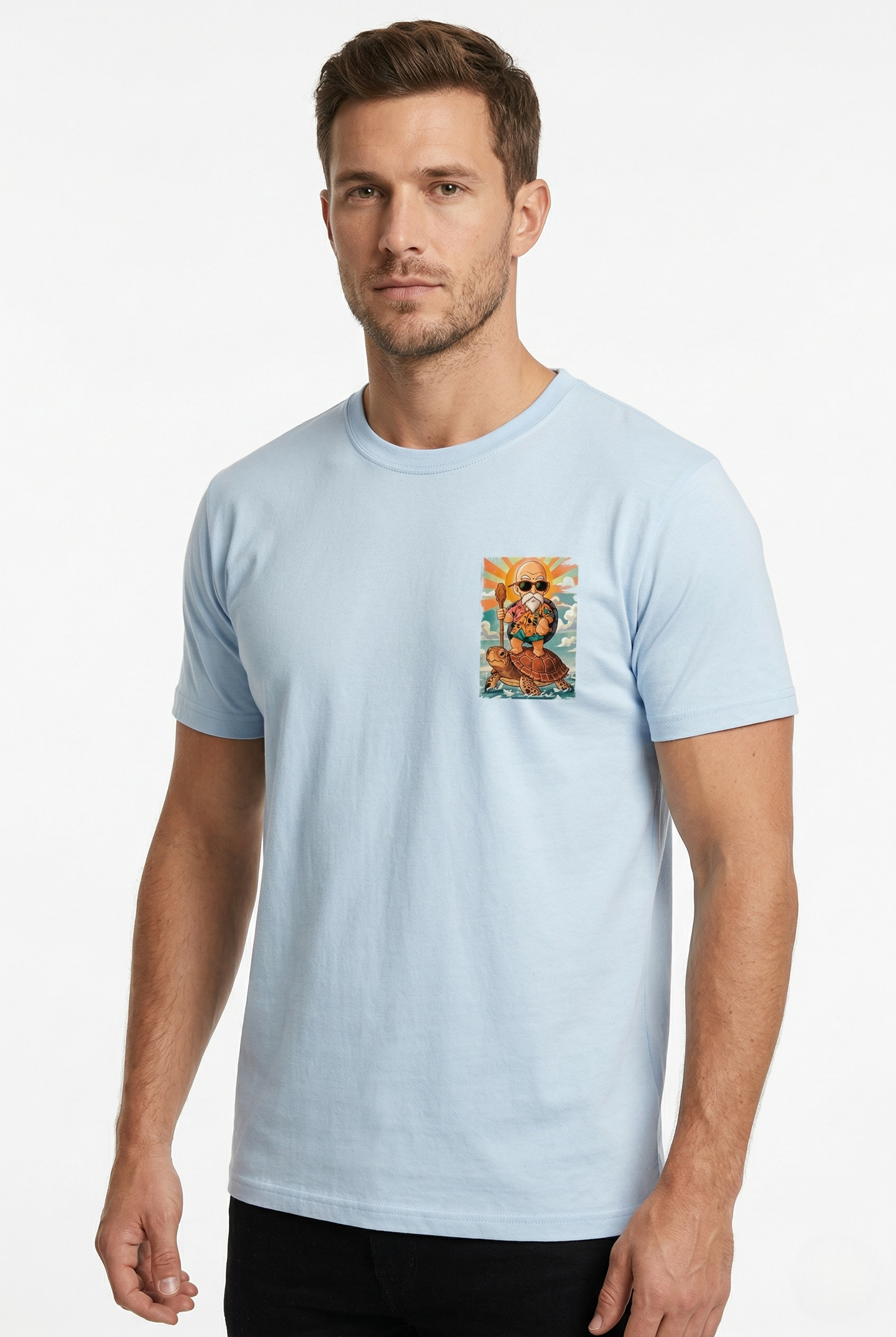 T shirt Vesto Estro Maestro Muten bianca grafica anime