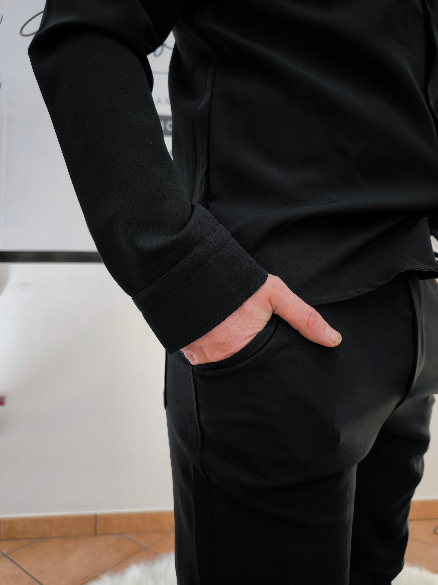 Pantalone 100 cotone regular fit