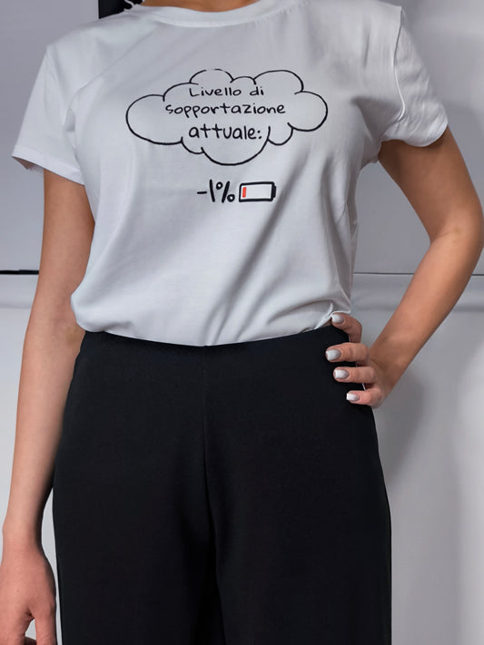 T-shirt Livello di sopportazione attuale -1%