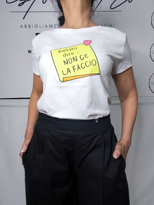 T-shirt Vietato dire Non ce la faccio!