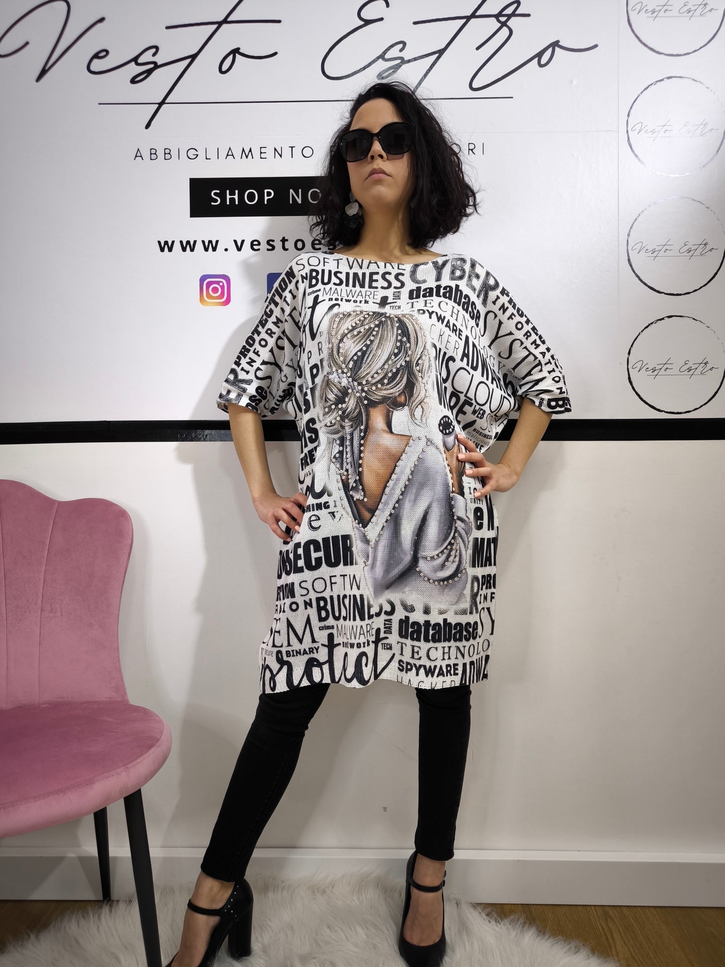 Maglia oversize donna stampa Vogue Urban – Fantasia street style